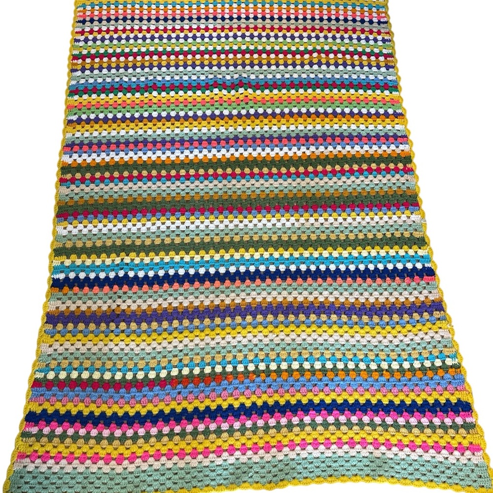 Multicolor Granny Crochet Blanket